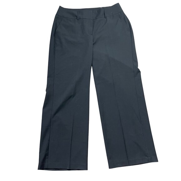 Lane Bryant Wide Leg Dress Pants‎ Women's Size 16 LONG Black Pockets High Rise - Picture 1 of 11